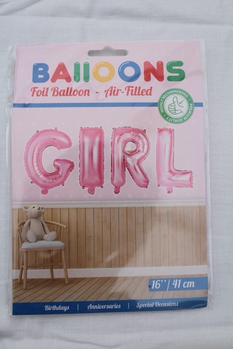foli balloon Girl per 3