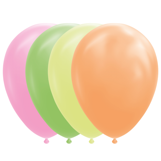 Neon ballon (10 stuks) per 6