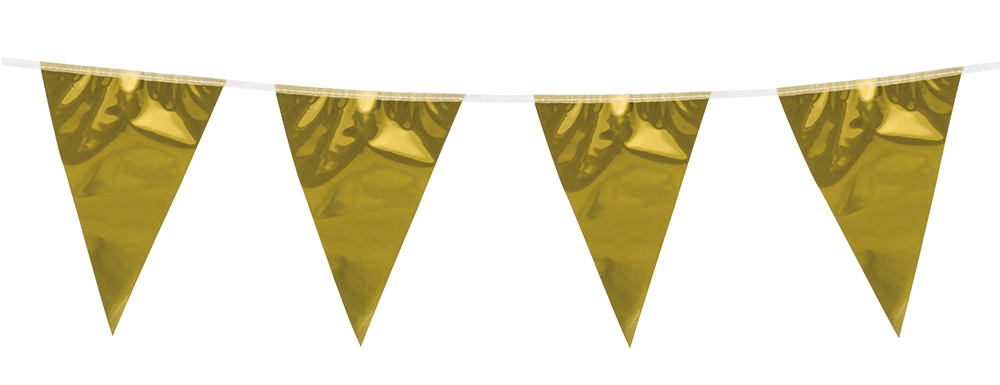 St. Metallic vlaggenlijn goud (10 m) per 6