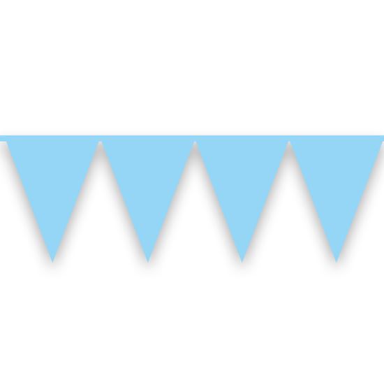 St. PE vlaggenlijn babyblauw (10 m) / per 6