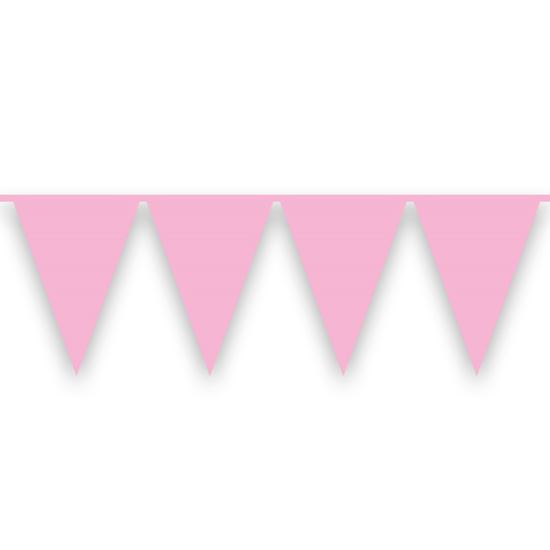 St. PE vlaggenlijn roze (10 m) / per 6