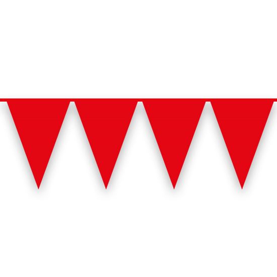 St. PE vlaggenlijn Rood (10 m) / per 6