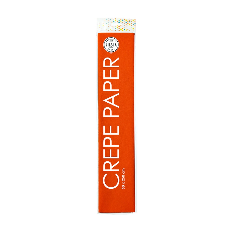 Crepe paper 50x250cm - orange per 12