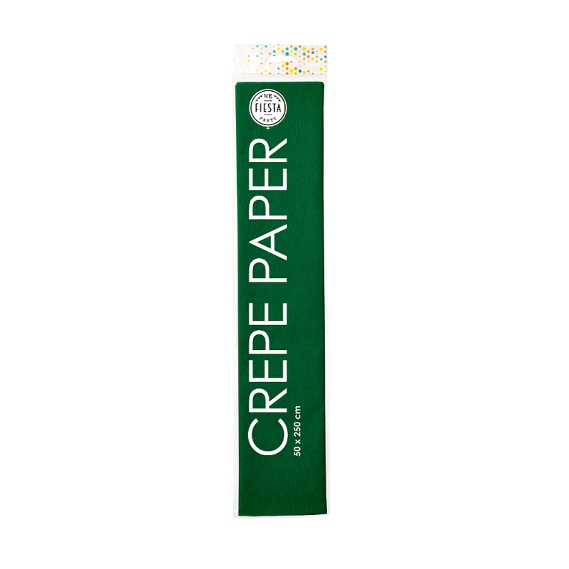 Crepe paper 50x250cm - dark green per 12