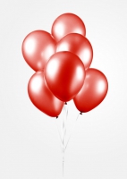 10 Balloons 12 metallic  Red per 6