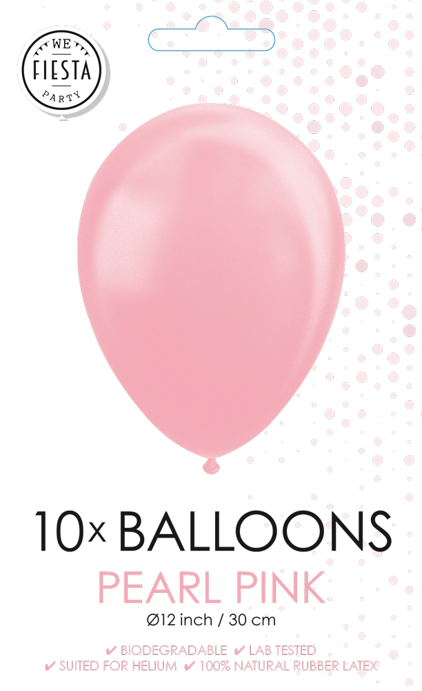 10 Balloons 12 metallic  Pink per 6