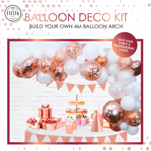 Balloon deco kit - rose gold contains 71 parts per 1