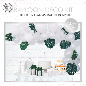 Balloon deco kit - white contains 71 parts per 1