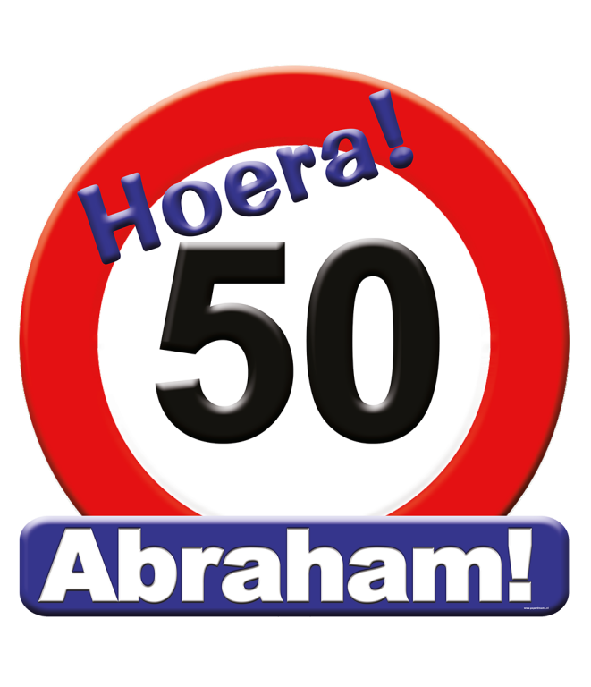 Huldeschild - 50 jaar Abraham per 6