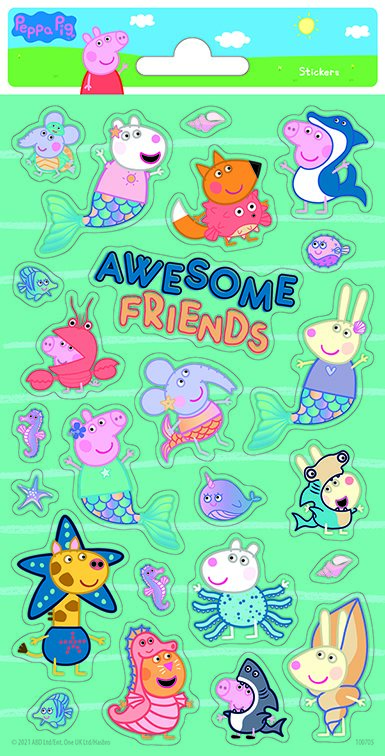 Awesome friends stickers per 10 vel