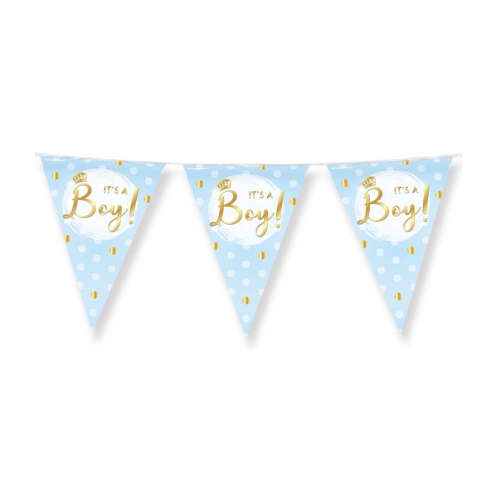 Party Flags foil - It's a boy! Per 6