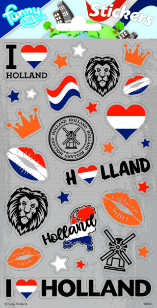 Stickers Holland  per 10