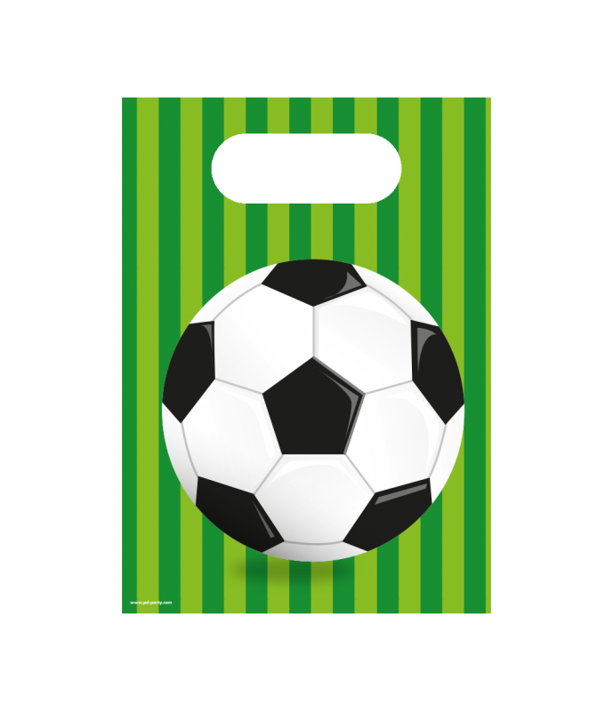 Voetbal Party Paper bags per 6